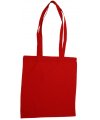Shopping bag with long handles