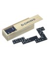 Domino game with 28 pieces